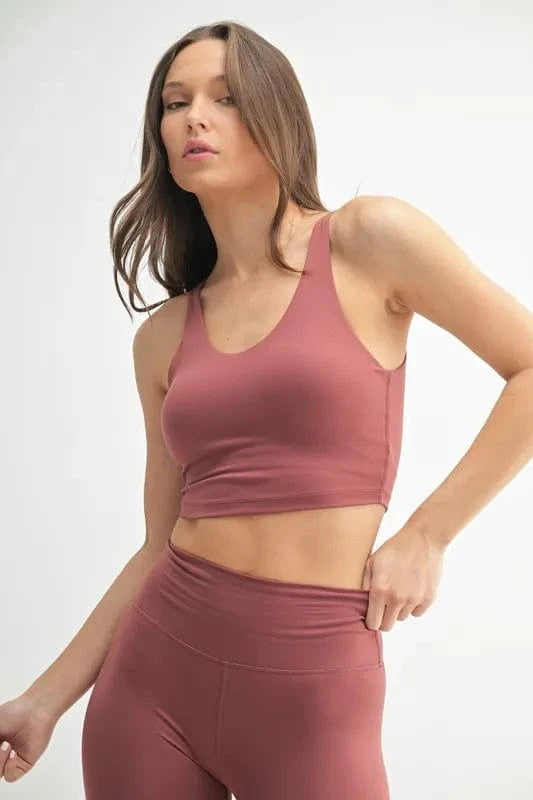 MONO B Venice Cloud Light U - back Active Tank - ShalayeFashion
