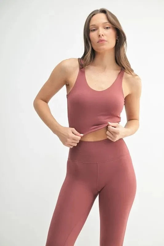 MONO B Venice Cloud Light U - back Active Tank - ShalayeFashion