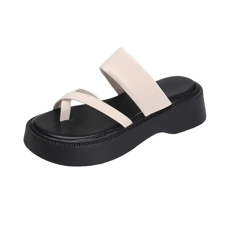 Multi - Strap Platform Sandals - ShalayeFashion