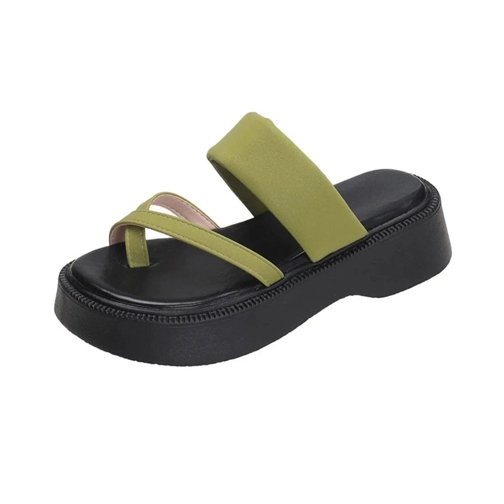Multi - Strap Platform Sandals - ShalayeFashion