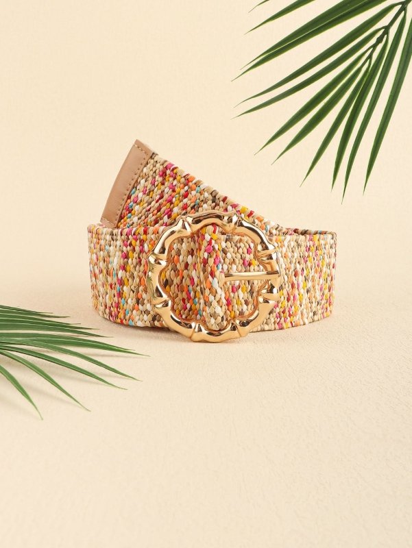 Multicolored Wide Belt - ShalayeFashion