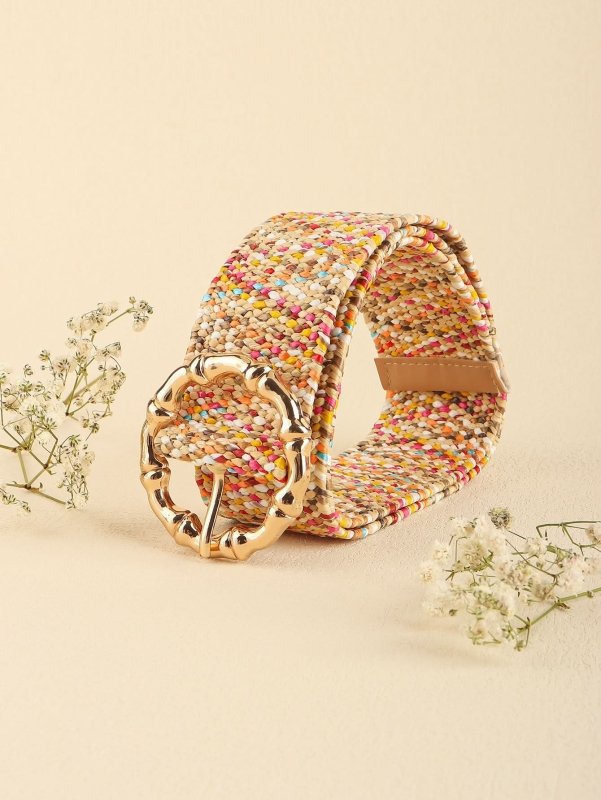 Multicolored Wide Belt - ShalayeFashion