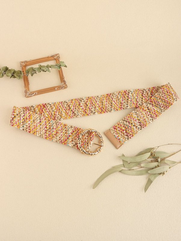 Multicolored Wide Belt - ShalayeFashion