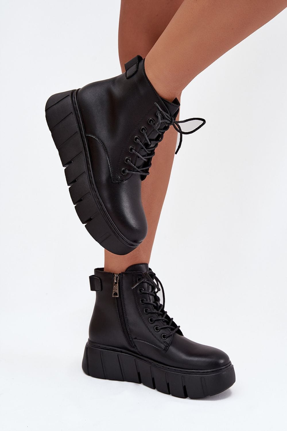 Natural Leather Platform Boots Women Warm - ShalayeFashion