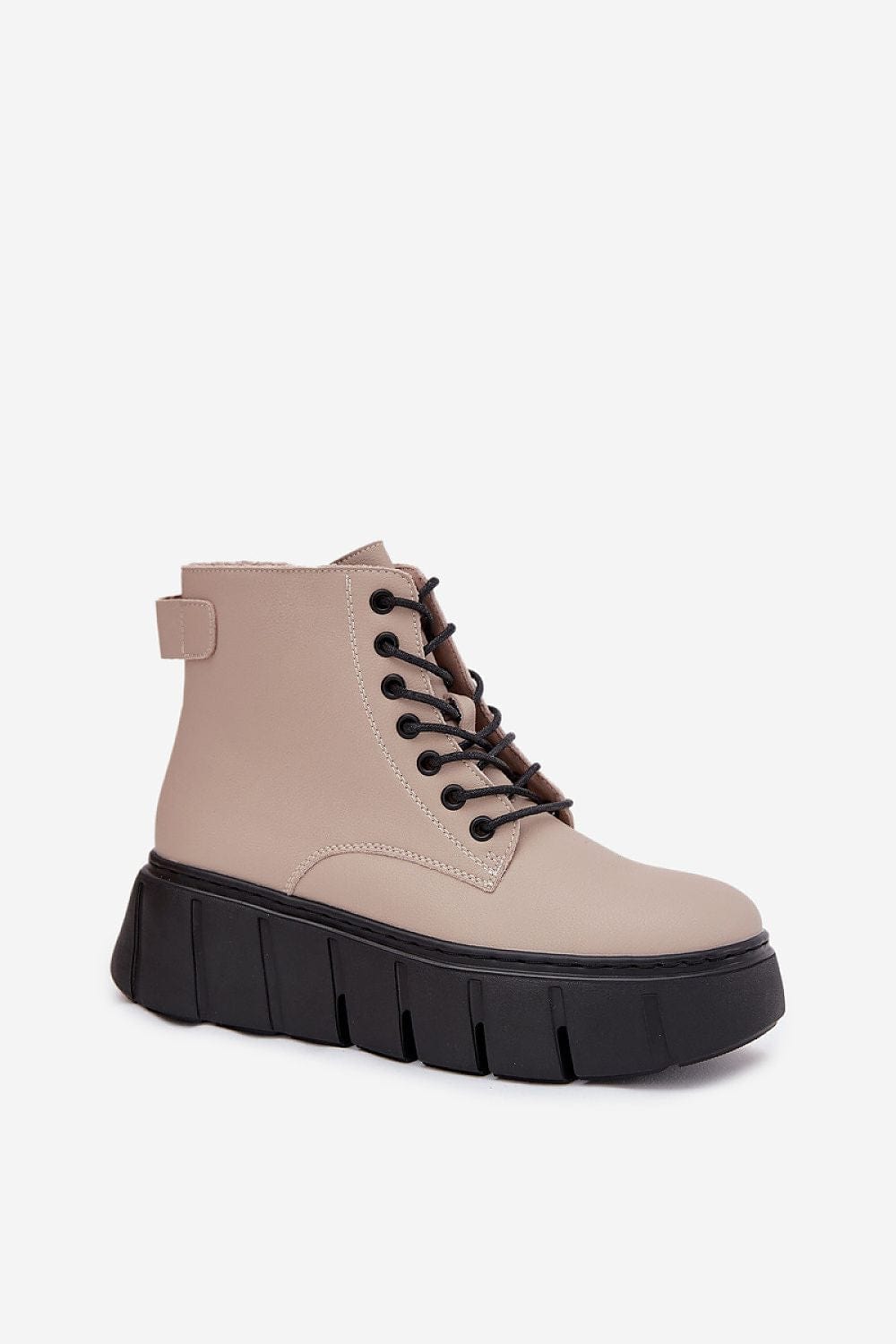 Natural Leather Platform Boots Women Warm - ShalayeFashion