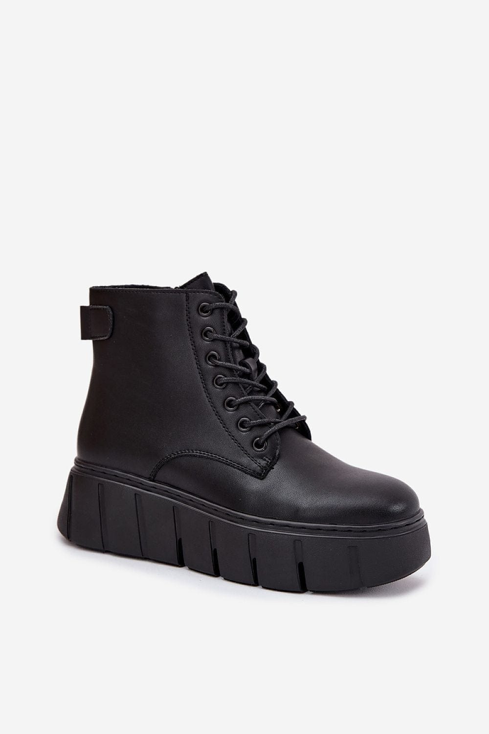Natural Leather Platform Boots Women Warm - ShalayeFashion