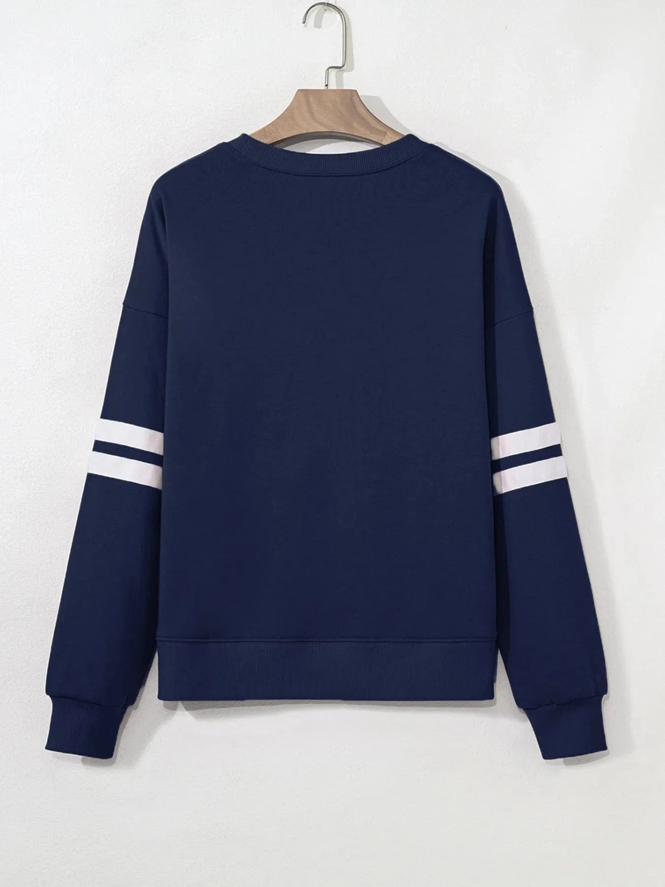 Number 23 Graphic Sweatshirt with Side Stripes - ShalayeFashion