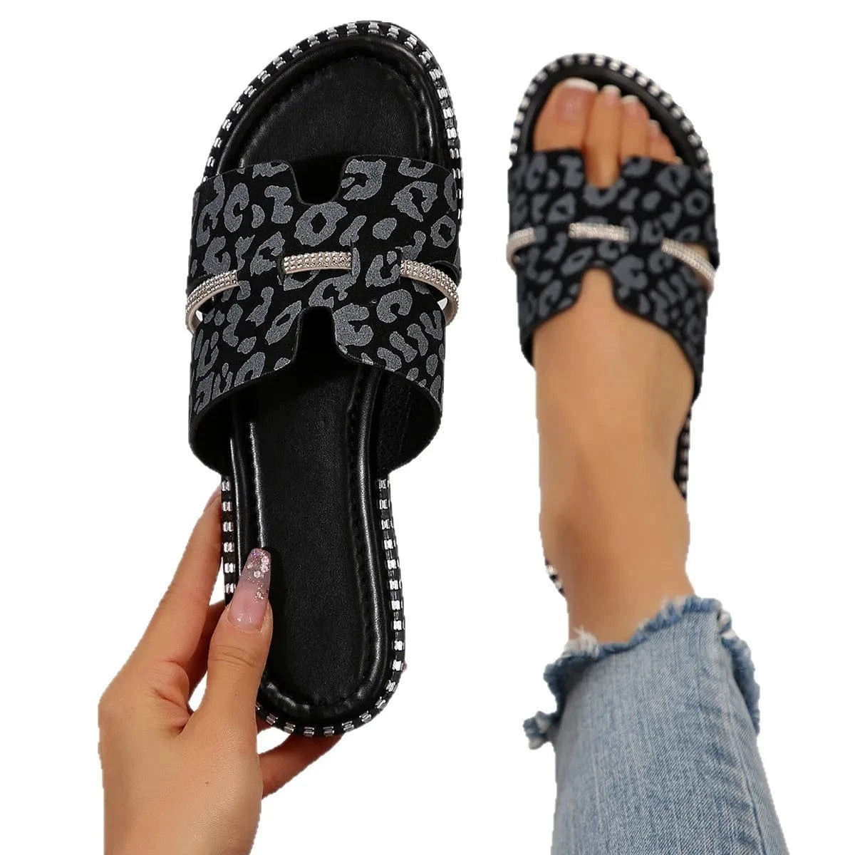 Open Toe Flats Sandals - ShalayeFashion