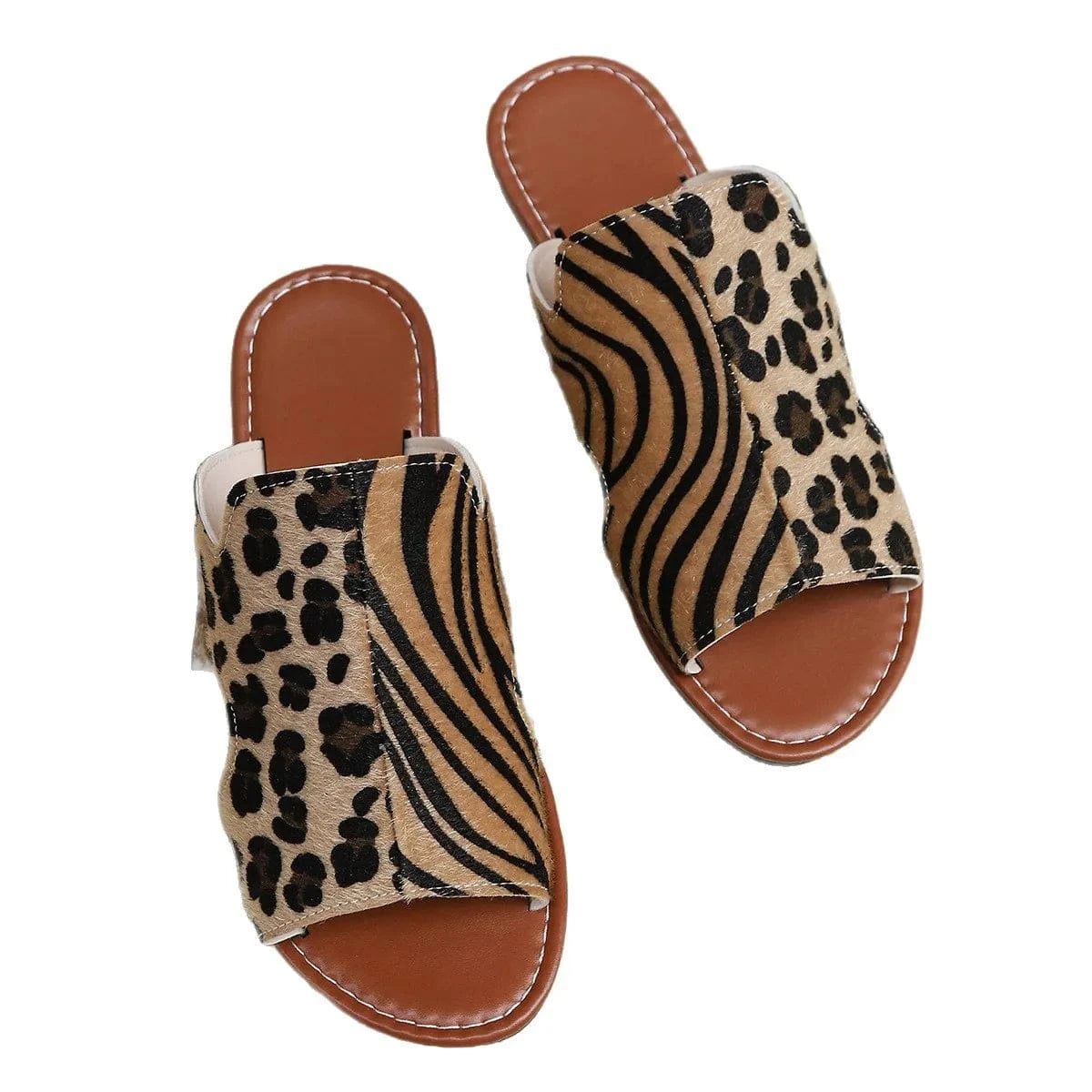 Open Toe Flats Sandals - ShalayeFashion