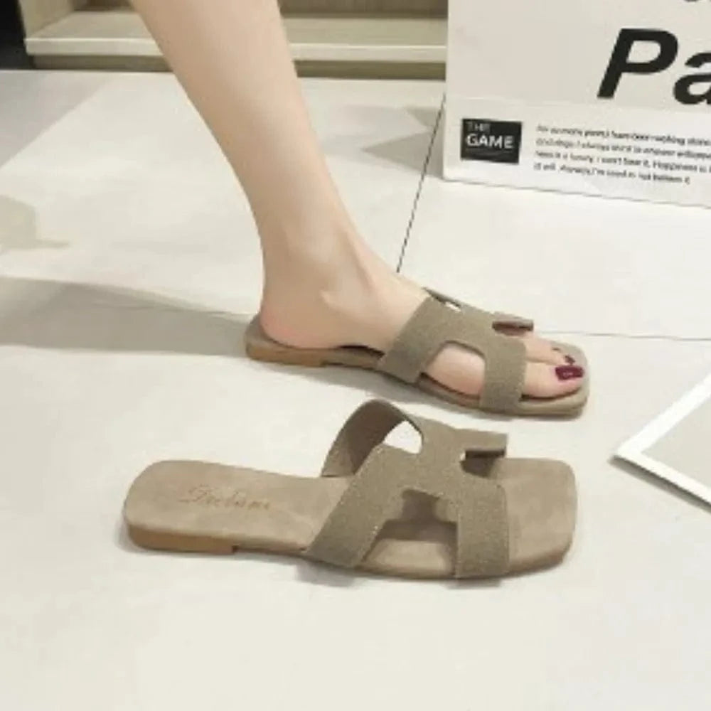 Open Toe Flats Sandals - ShalayeFashion