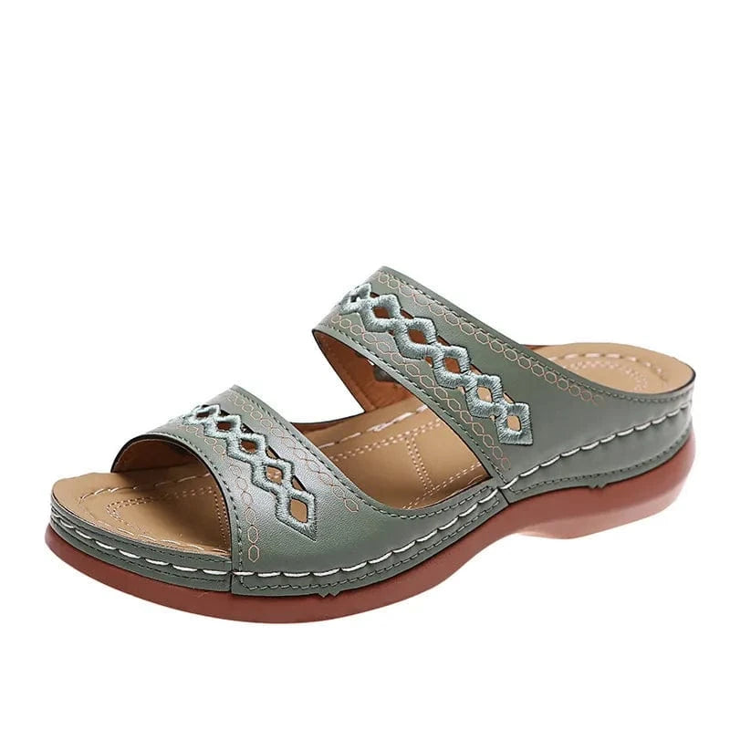 Open Toe Flats Sandals - ShalayeFashion