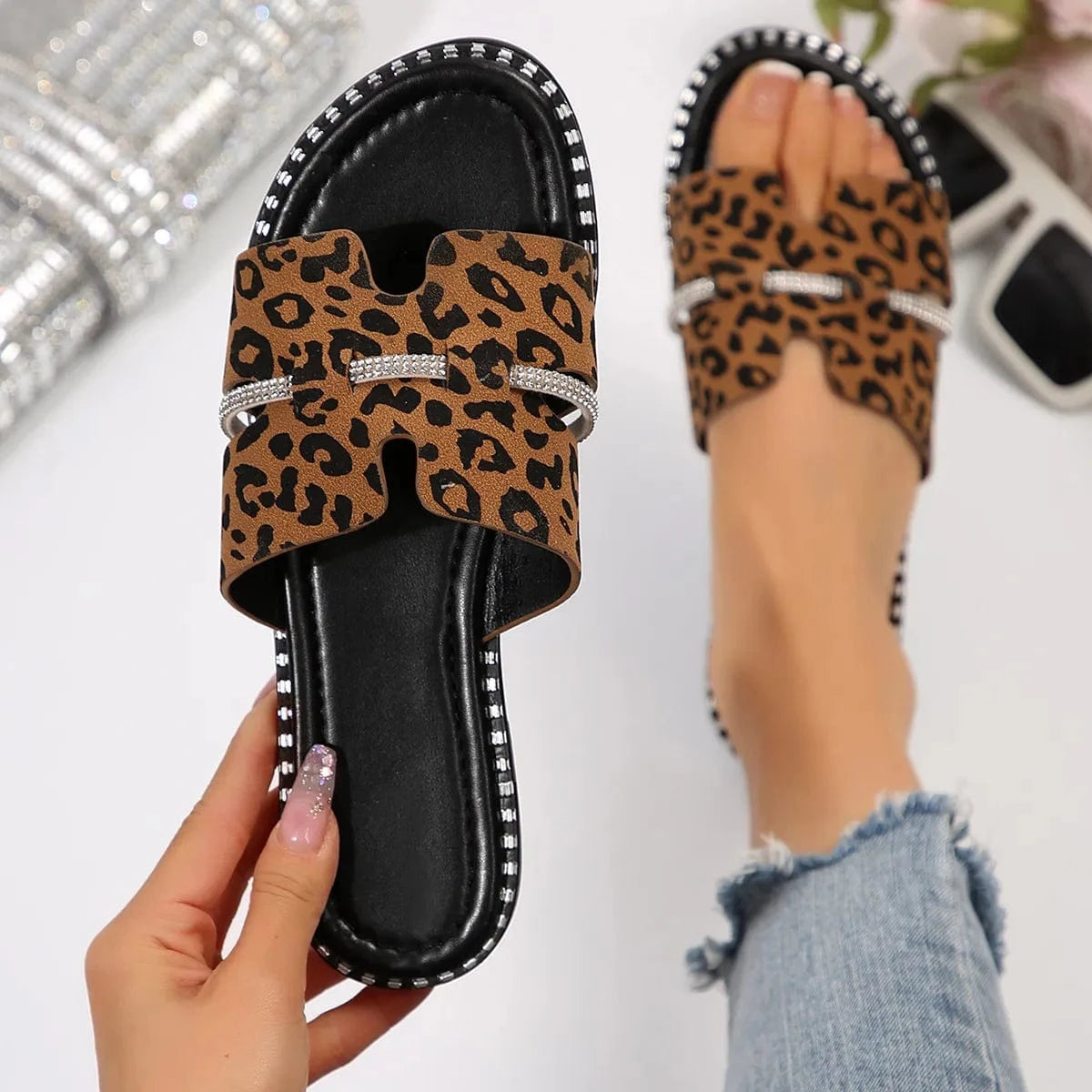 Open Toe Flats Sandals - ShalayeFashion
