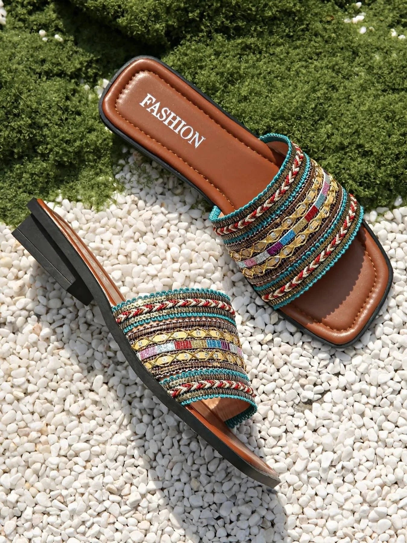 Open Toe Flats Sandals - ShalayeFashion