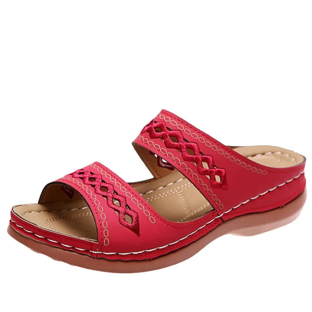 Open Toe Flats Sandals - ShalayeFashion