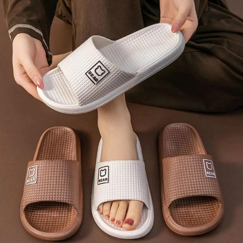 Open Toe Flats Slippers - ShalayeFashion