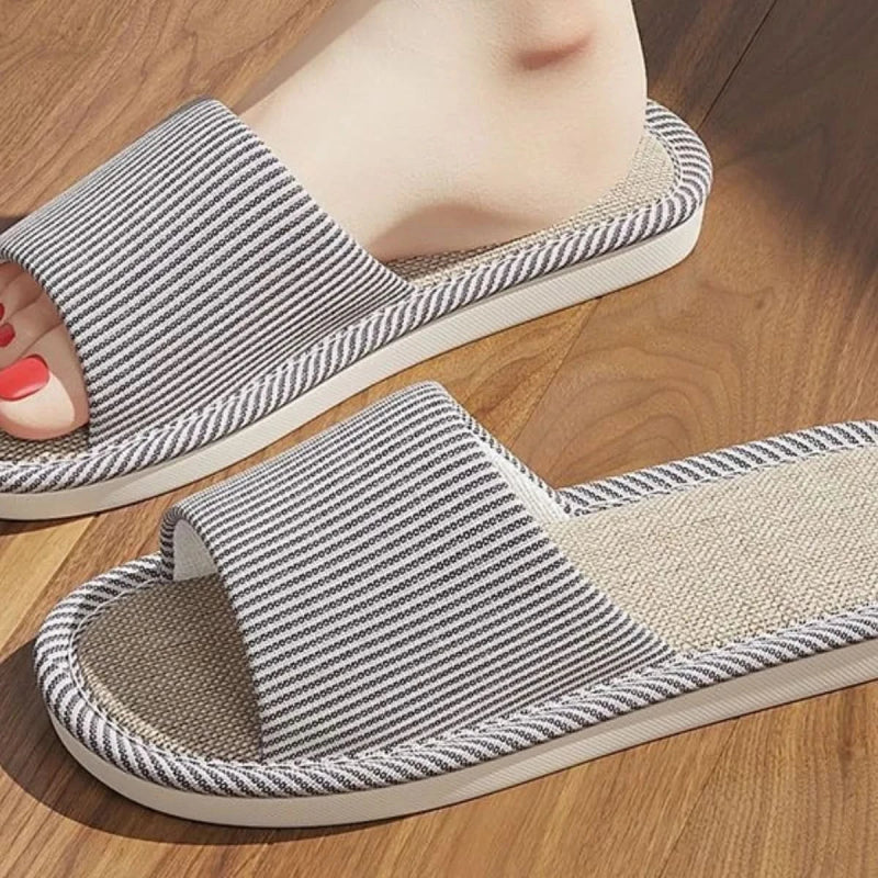 Open Toe Flats Slippers - ShalayeFashion