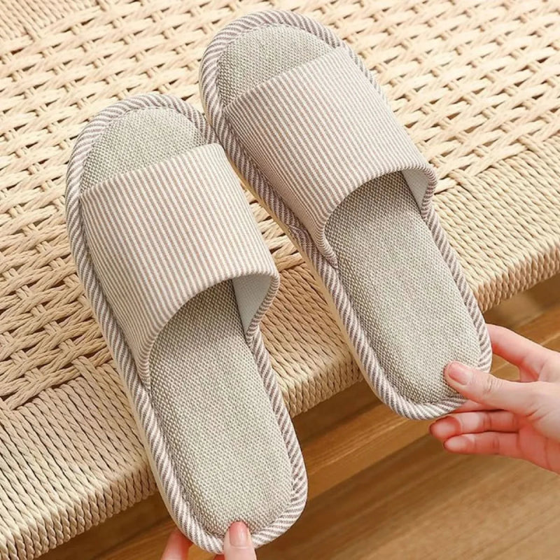 Open Toe Flats Slippers - ShalayeFashion