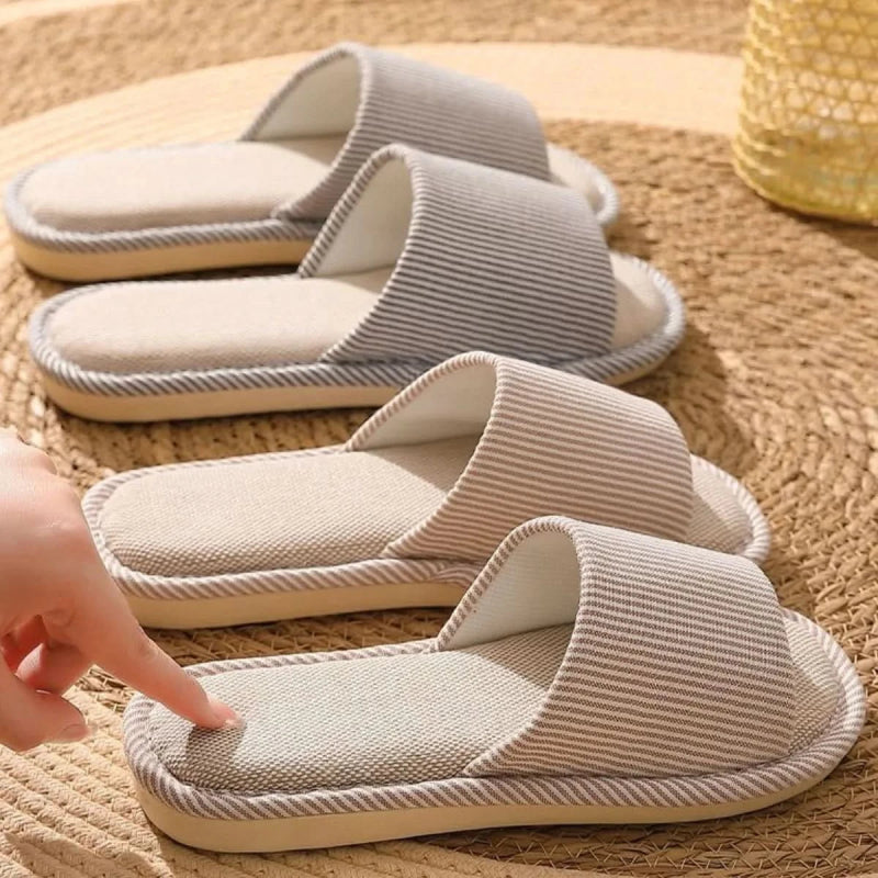 Open Toe Flats Slippers - ShalayeFashion