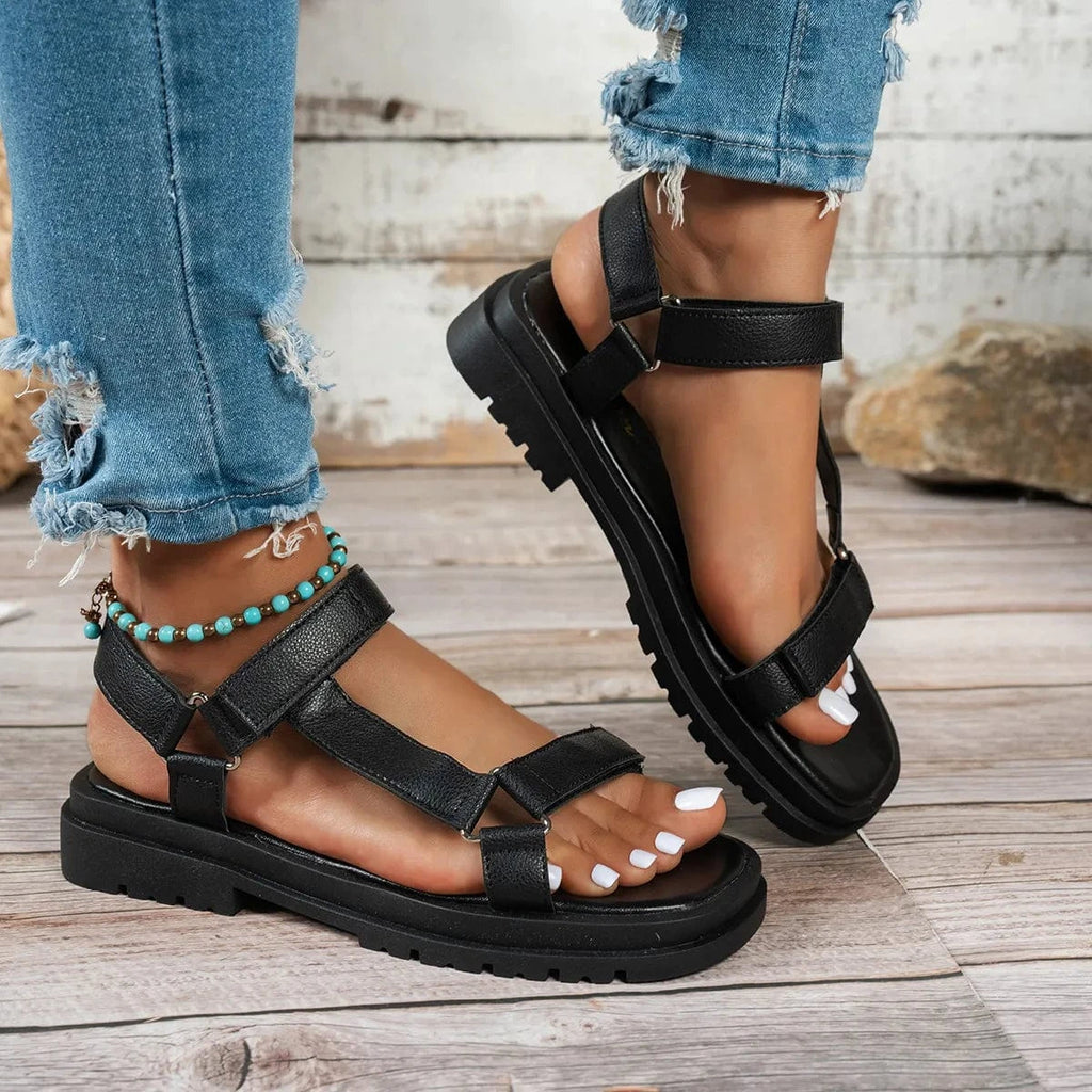 Open Toe Platform Sandals - ShalayeFashion