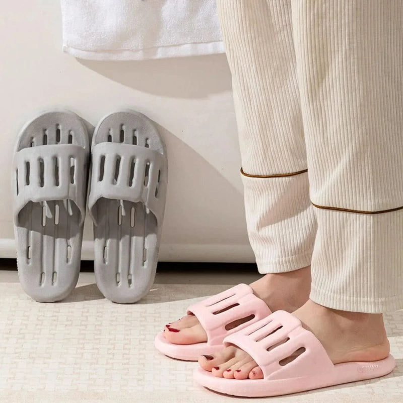 Open Toe Platform Slippers - ShalayeFashion
