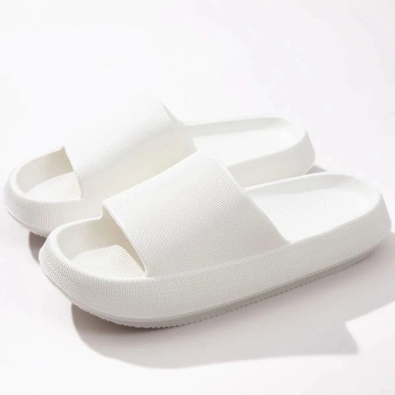 Open Toe Platform Slippers - ShalayeFashion