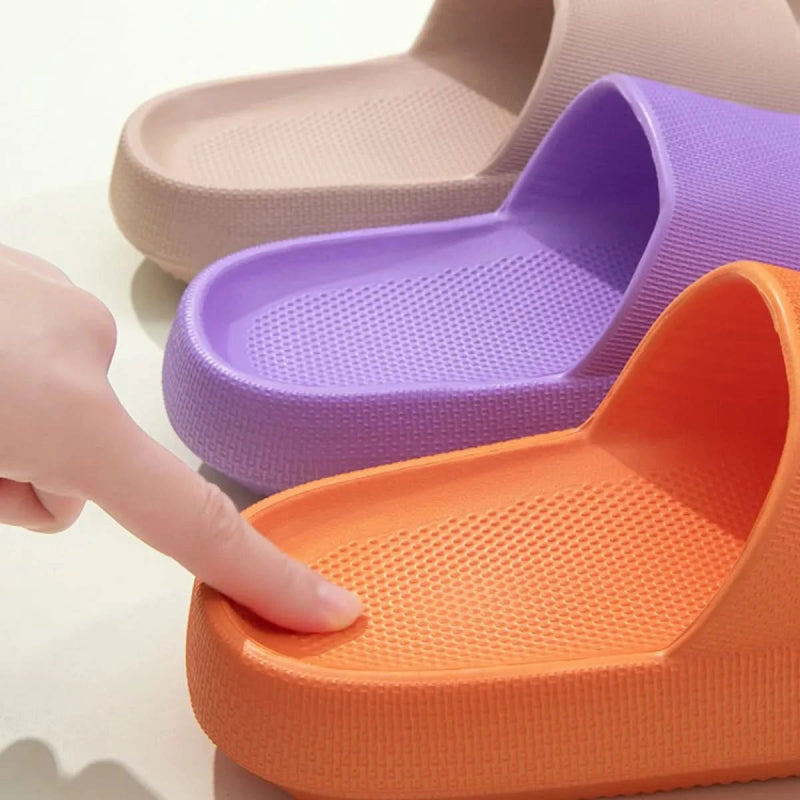 Open Toe Platform Slippers - ShalayeFashion