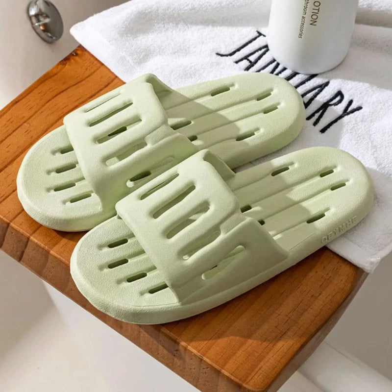Open Toe Platform Slippers - ShalayeFashion