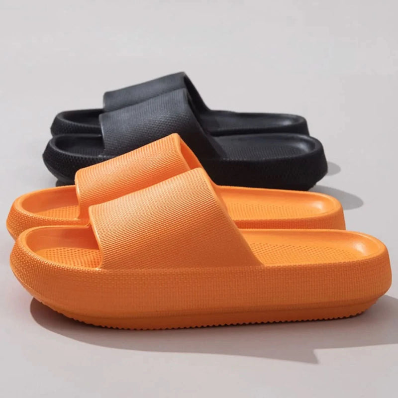 Open Toe Platform Slippers - ShalayeFashion