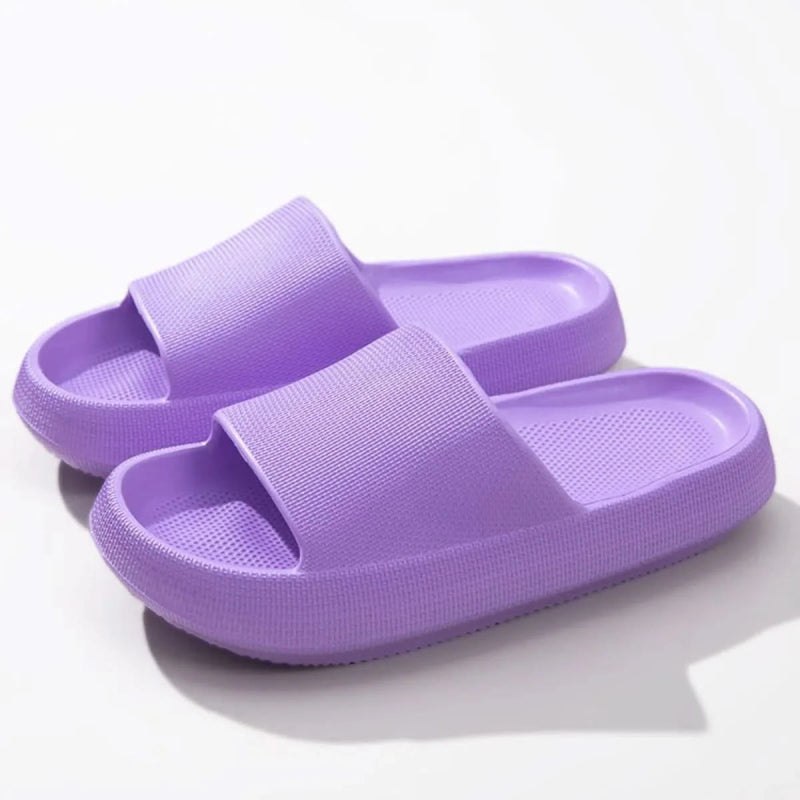 Open Toe Platform Slippers - ShalayeFashion