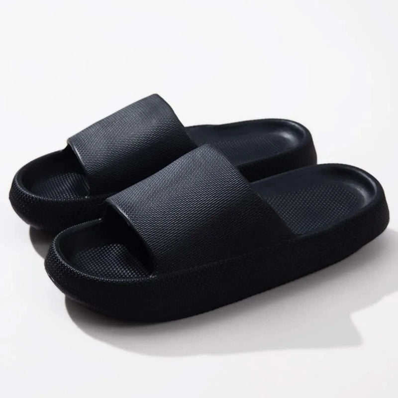 Open Toe Platform Slippers - ShalayeFashion