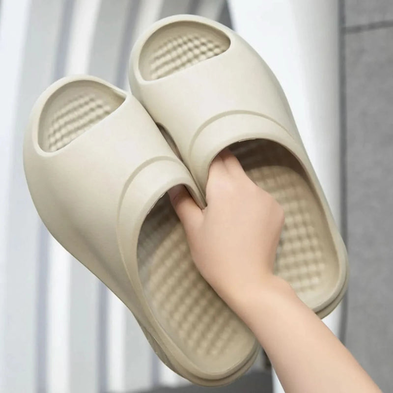 Open Toe Platform Slippers - ShalayeFashion