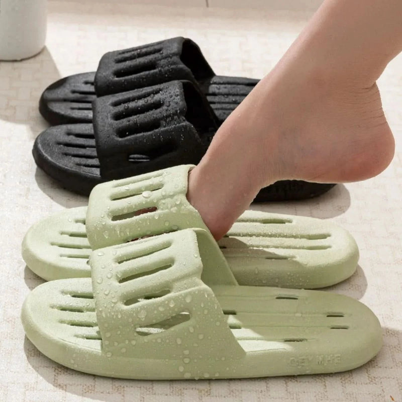 Open Toe Platform Slippers - ShalayeFashion