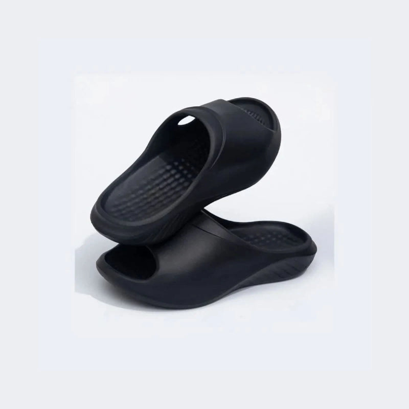 Open Toe Platform Slippers - ShalayeFashion