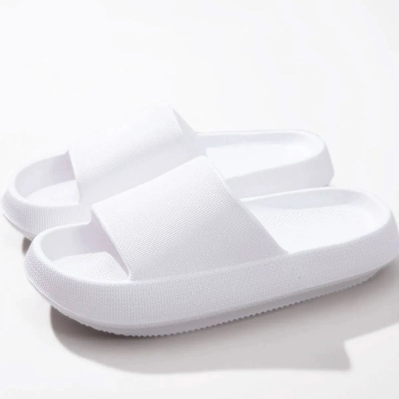 Open Toe Platform Slippers - ShalayeFashion