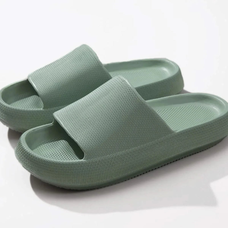 Open Toe Platform Slippers - ShalayeFashion