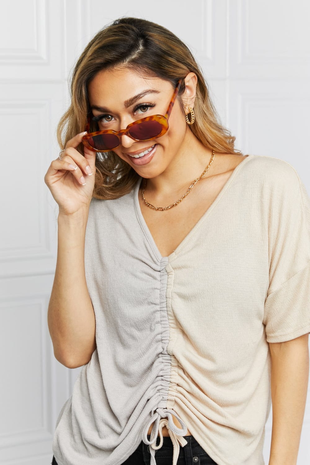 Oval Full Rim Sunglasses - ShalayeFashion