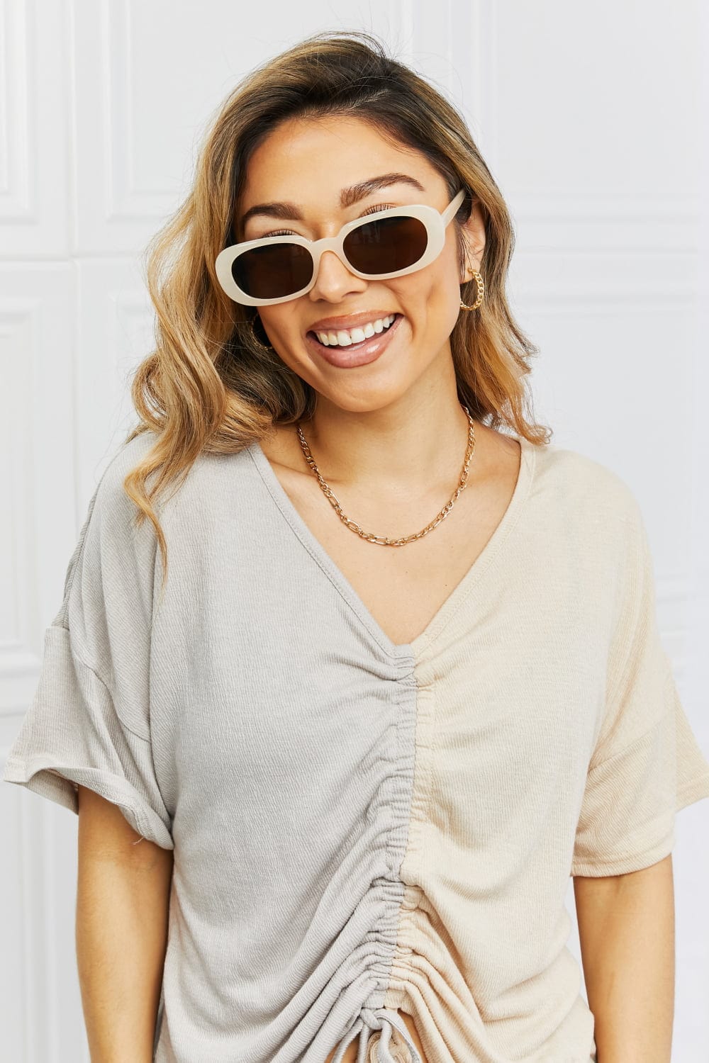 Oval Full Rim Sunglasses - ShalayeFashion