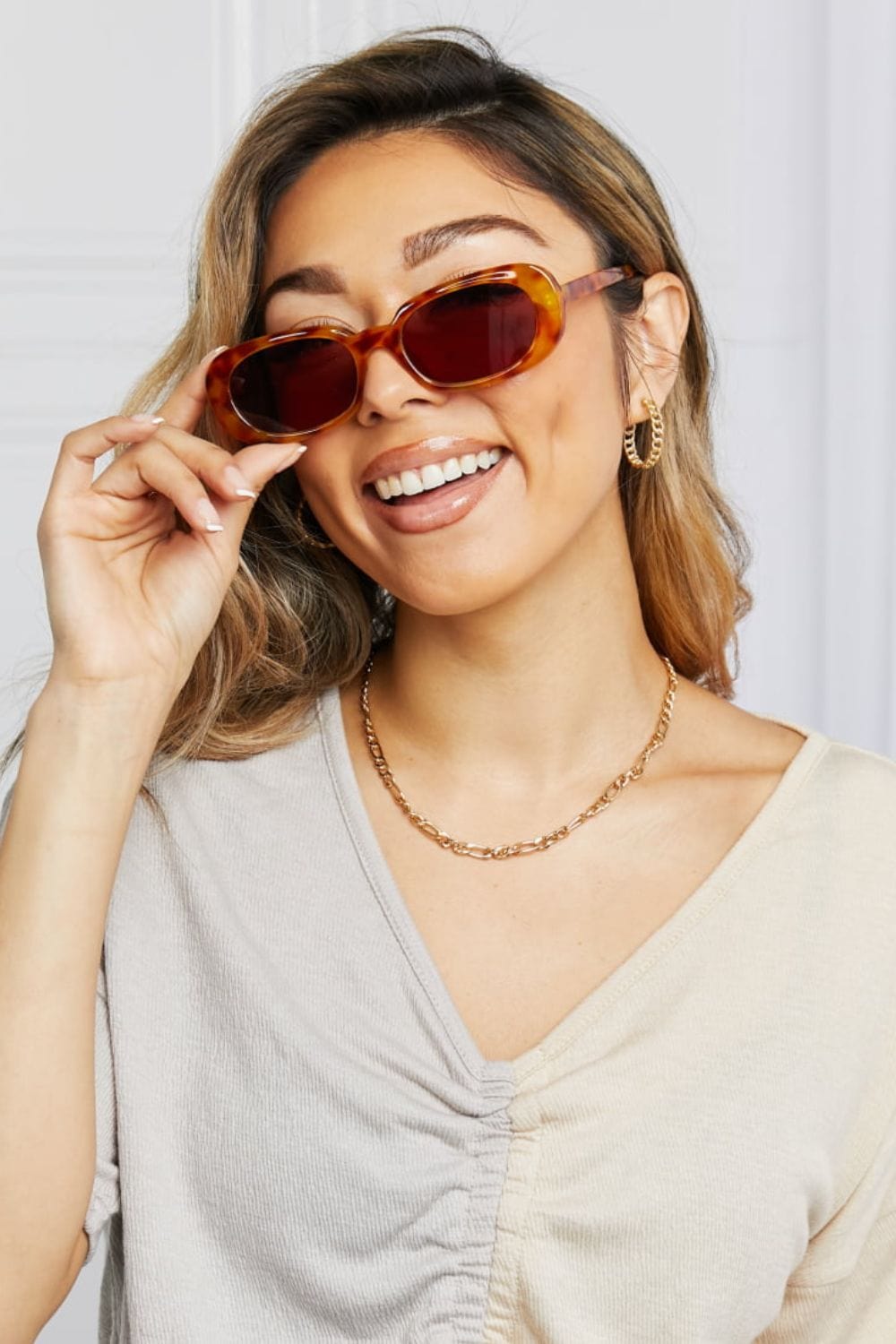 Oval Full Rim Sunglasses - ShalayeFashion
