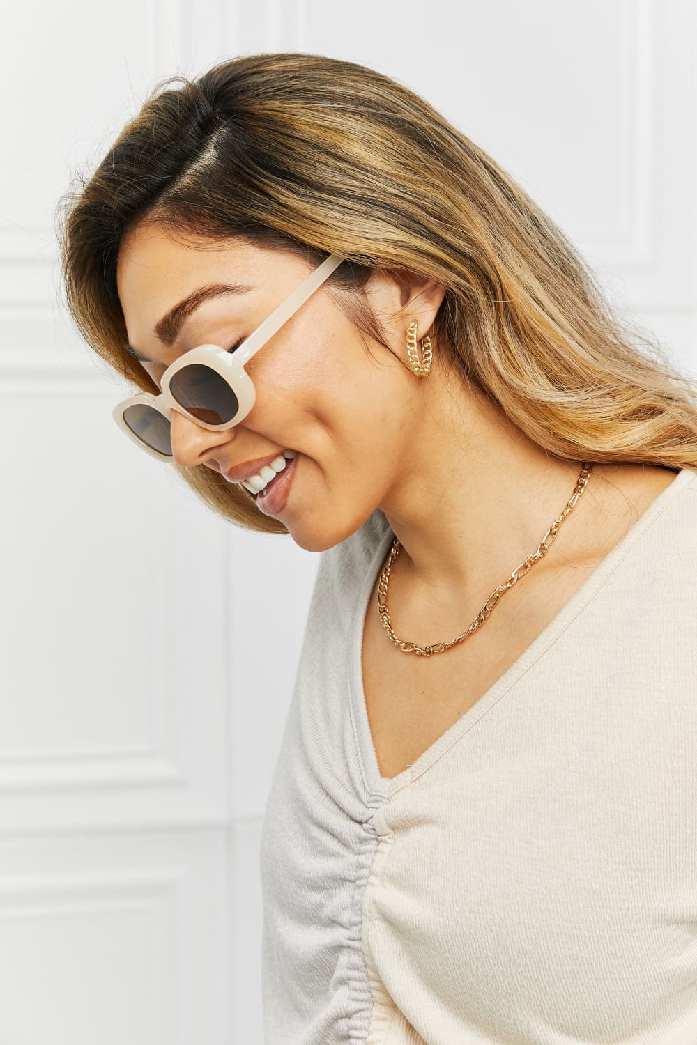 Oval Full Rim Sunglasses - ShalayeFashion