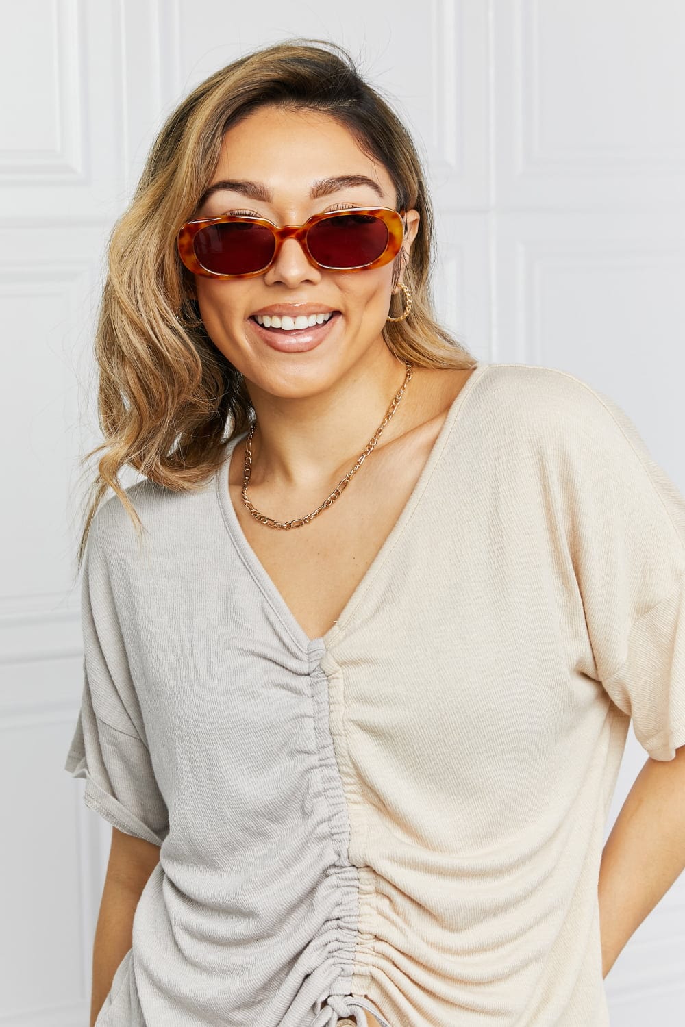 Oval Full Rim Sunglasses - ShalayeFashion
