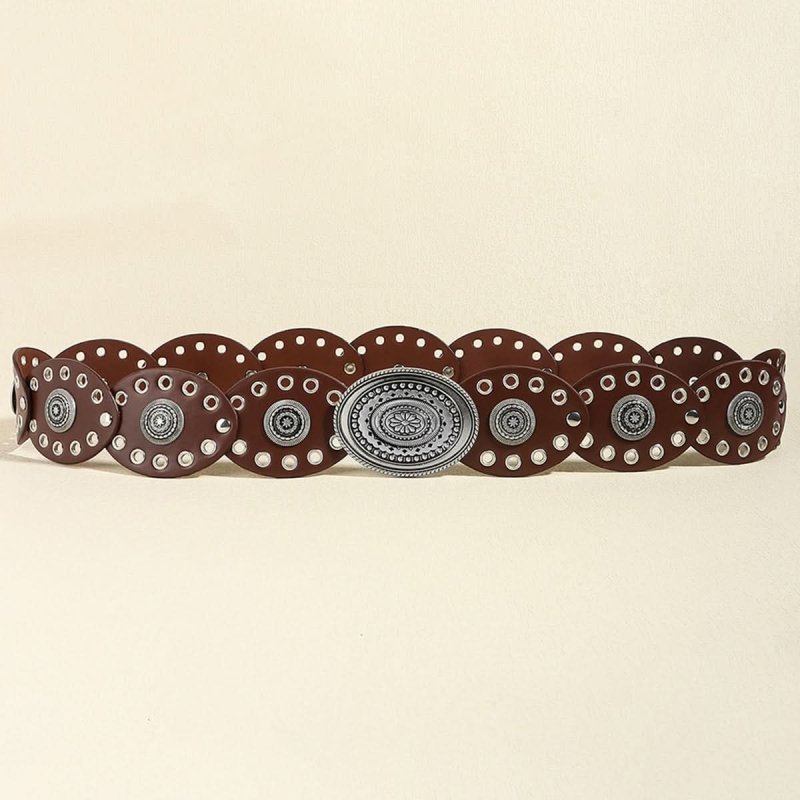 Oval PU Belt - ShalayeFashion