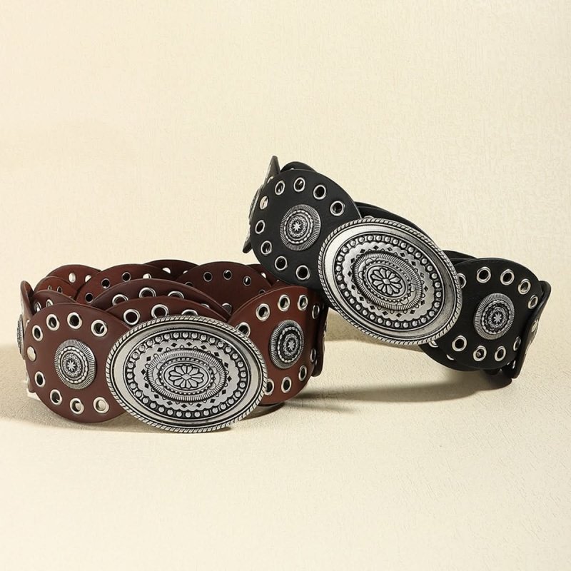Oval PU Belt - ShalayeFashion