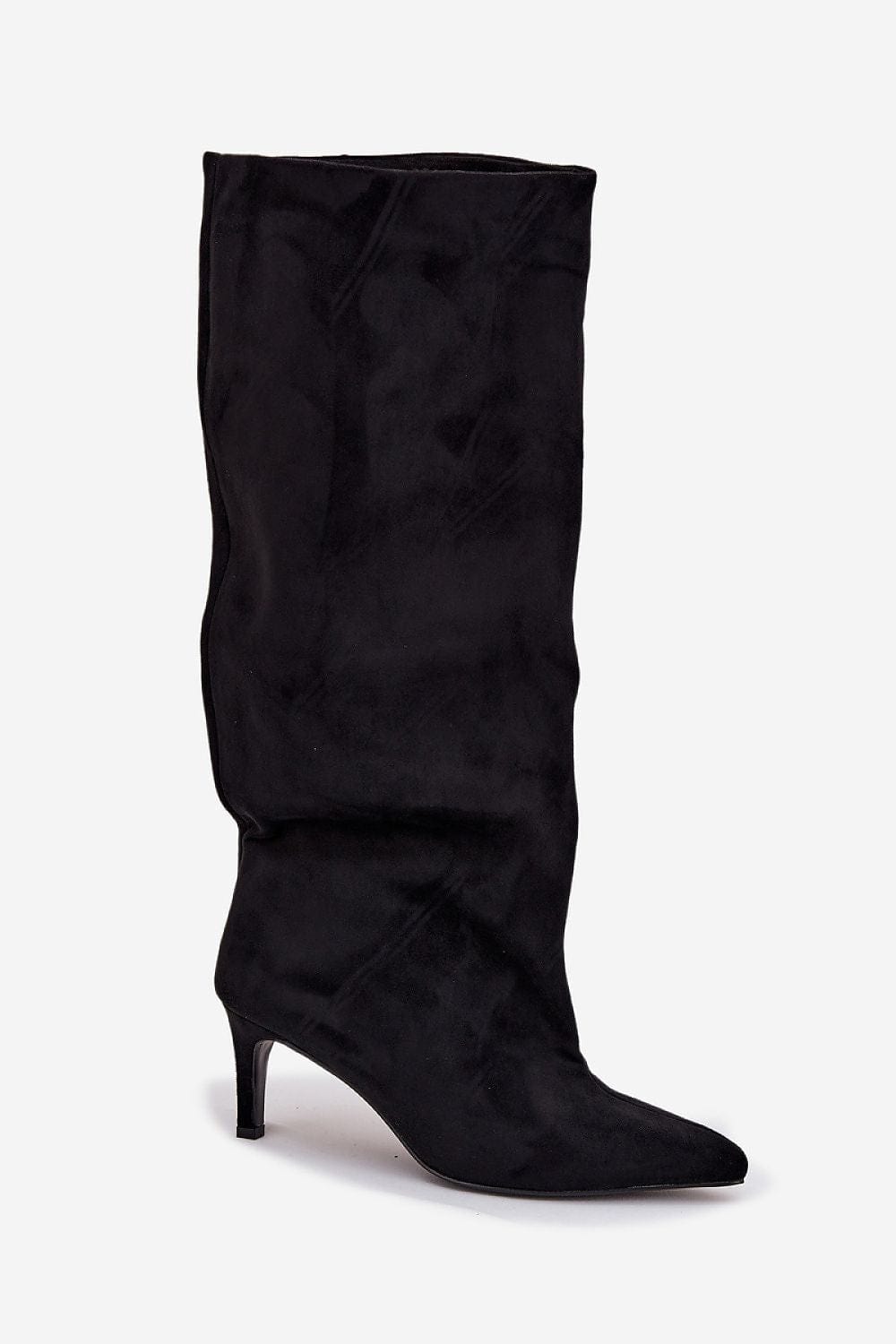 Over - Knee Stiletto Boots Women Eco Suede - ShalayeFashion
