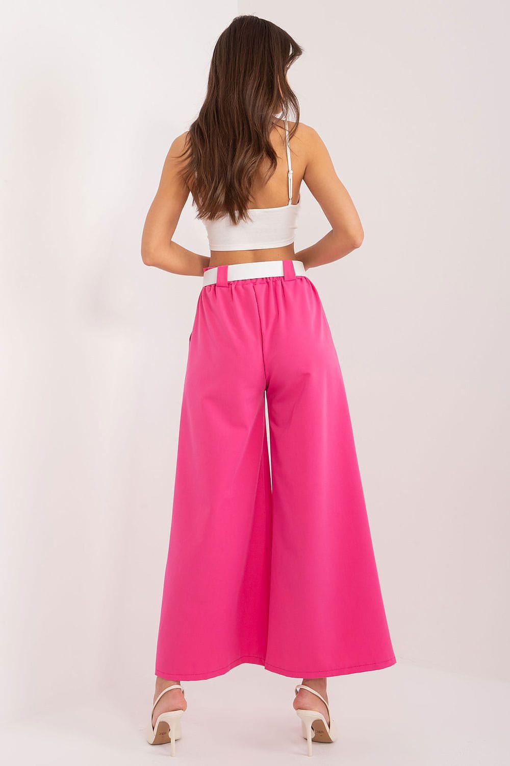 Palazzo Pants Elastic Waistband Wide Legs - ShalayeFashion