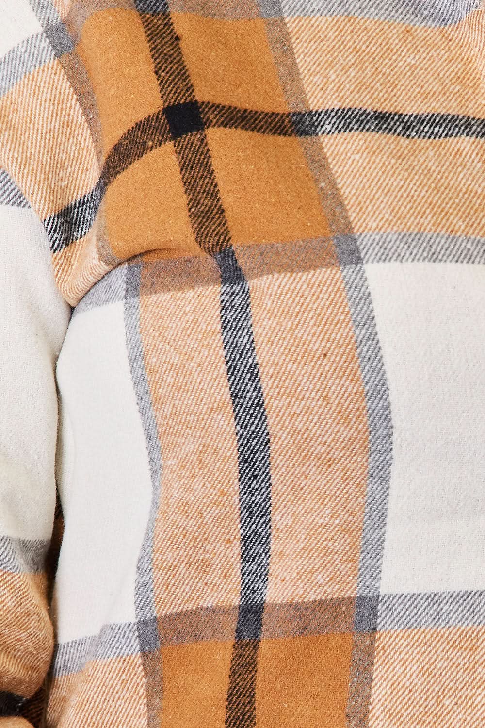 Perfee Plaid Print Dropped Shoulder Shirt - ShalayeFashion