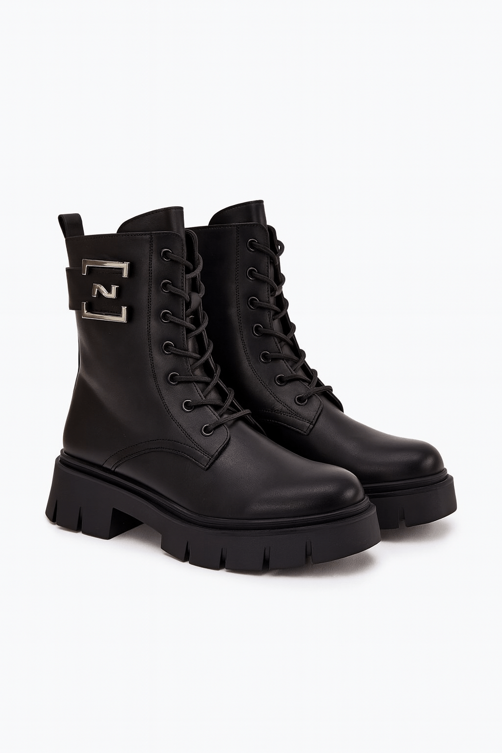 Platform Ankle Boots Women Eco Leather - ShalayeFashion