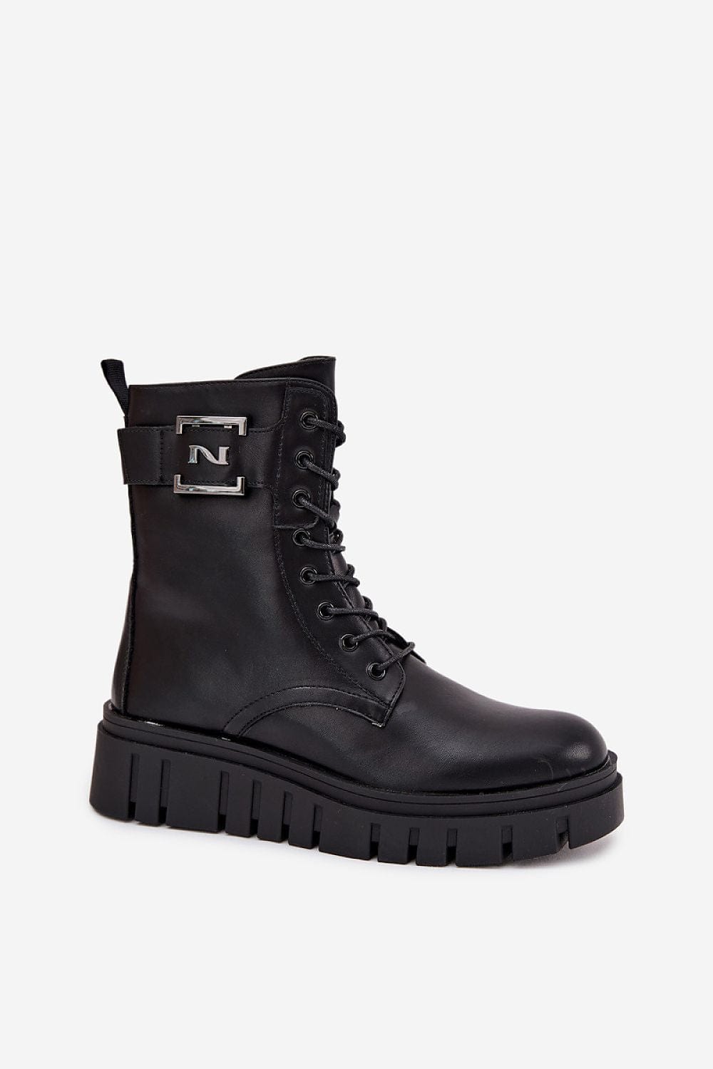 Platform Ankle Boots Women Eco Leather - ShalayeFashion