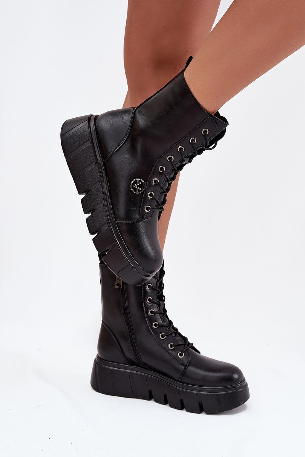 Platform Ankle Boots Women Eco Leather - ShalayeFashion