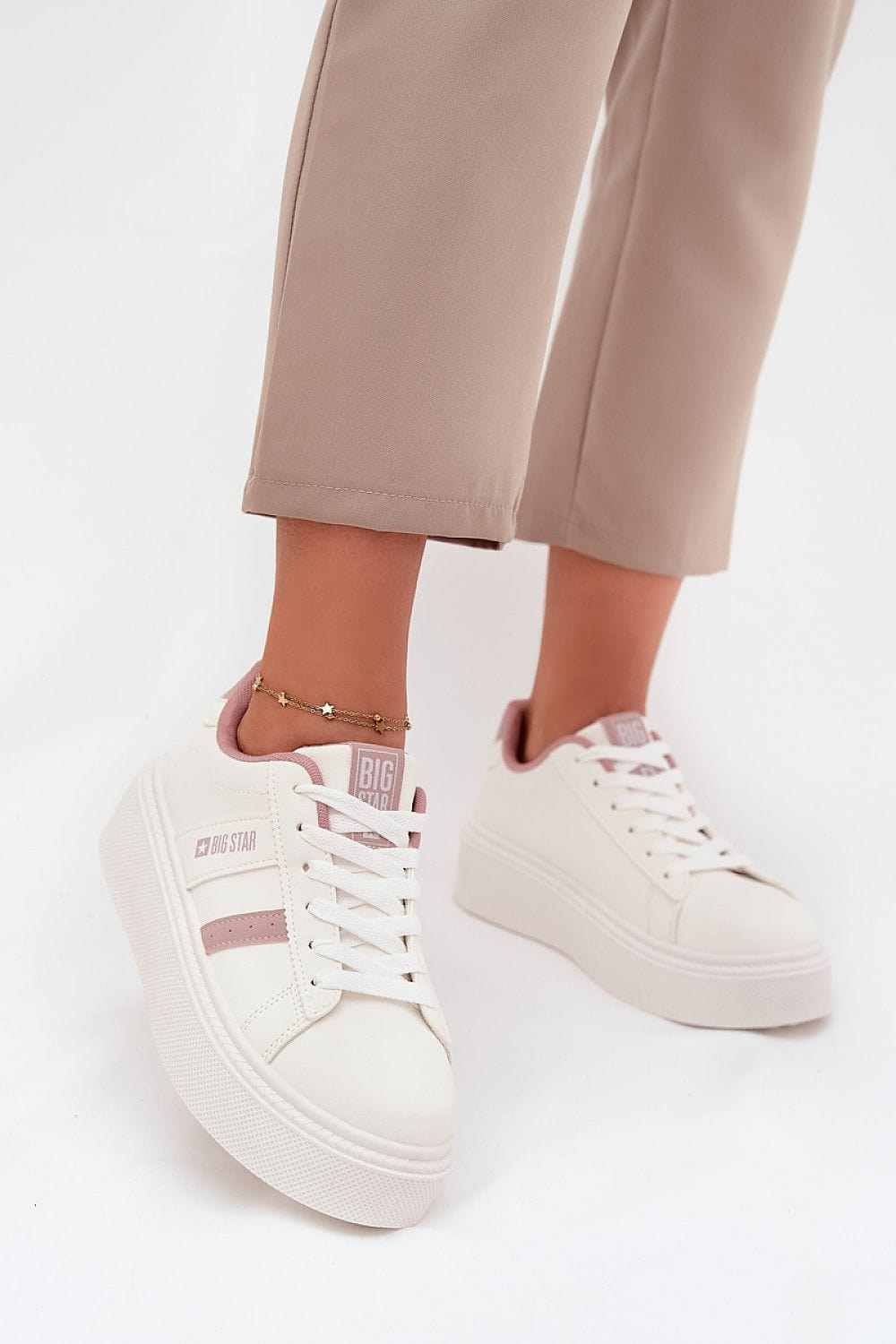 Platform Sneakers Classic Lacing Soft Insole - ShalayeFashion