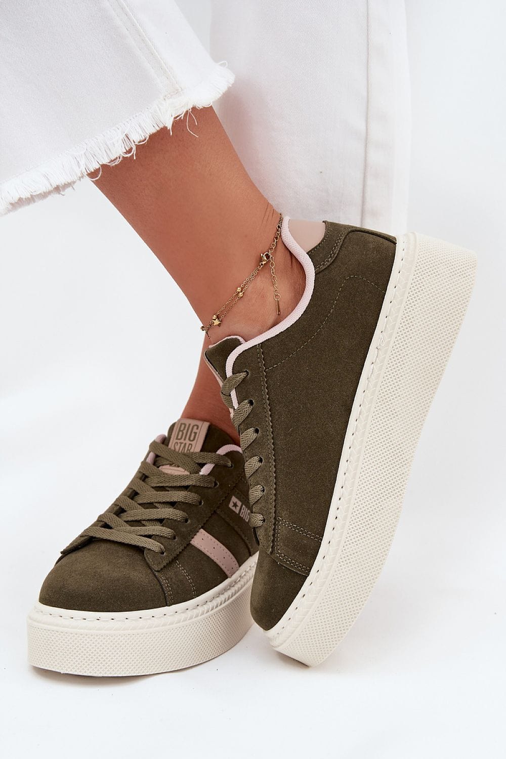 Platform Sneakers Classic Lacing Soft Insole - ShalayeFashion
